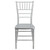 Flash Furniture LE-SILVER-GG Silver One-Piece Ultra-Strong Polycarbonate Designed For Indoor/Outdoor Commercial Use Hercules Premium Series Stacking Chiavari Chair