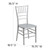 Flash Furniture LE-SILVER-GG Silver One-Piece Ultra-Strong Polycarbonate Designed For Indoor/Outdoor Commercial Use Hercules Premium Series Stacking Chiavari Chair