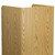 Flash Furniture MT-M8520-TRA-OAK-GG 36 Gal. Oak Melamine Finish Square Tray Top Trash Receptacle