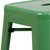 Flash Furniture CH-31320-30-GN-GG Green Galvanized Steel Drain Hole In Seat Backless Bar Stool