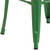 Flash Furniture CH-31320-30-GN-GG Green Galvanized Steel Drain Hole In Seat Backless Bar Stool