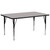 Flash Furniture XU-A3072-REC-GY-H-A-GG 72" W x 30" D x 21.25" - 30.25" Adjustable Height Rectangular Gray Activity Table