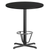 Flash Furniture XU-RD-36-BLKTB-T3030B-3CFR-GG Black Laminate Round Top PVC T-Mold Edge Table