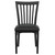 Flash Furniture XU-DG6Q4BSCH-BLKV-GG Metal Schoolhouse Back Black Vinyl Upholstered Seat Hercules Series Restaurant Chair