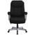 Flash Furniture GO-1850-1-FAB-GG Black Polyester Upholstery Padded Arms High Back Hercules Series Big & Tall Executive Swivel Office Chair