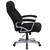 Flash Furniture GO-1850-1-FAB-GG Black Polyester Upholstery Padded Arms High Back Hercules Series Big & Tall Executive Swivel Office Chair