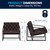 Flash Furniture ZB-8522-BJ-GG LeatherSoft Upholstery Taut Seat and Back Hercules Madison Series Lounge Chair