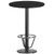 Flash Furniture XU-RD-30-BLKTB-TR18B-3CFR-GG Black Laminate Round Top PVC T-Mold Edge Table