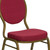 Flash Furniture FD-C04-ALLGOLD-2804-GG Burgundy Patterned Fabric Gold Powder Coated Frame Finish Hercules Series Stacking Banquet Chair