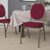 Flash Furniture FD-C04-ALLGOLD-2804-GG Burgundy Patterned Fabric Gold Powder Coated Frame Finish Hercules Series Stacking Banquet Chair