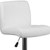 Flash Furniture DS-8101B-WH-GG White Vinyl with Contemporary Style Chrome Base Swivel Bar Stool