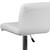 Flash Furniture DS-8101B-WH-GG White Vinyl with Contemporary Style Chrome Base Swivel Bar Stool