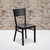 Flash Furniture XU-DG-60115-GRD-MAHW-GG Metal Back .62" Mahogany Finish Plywood Seat Hercules Series Restaurant Chair