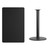 Flash Furniture XU-BLKTB-3048-TR24B-GG Black Rectangular Laminate Top PVC T-Mold Edge Table