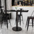 Flash Furniture XU-BLKTB-3048-TR24B-GG Black Rectangular Laminate Top PVC T-Mold Edge Table