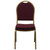 Flash Furniture FD-C03-ALLGOLD-EFE1679-GG Burgundy Diamond Patterned Fabric Gold Powder Coated Frame Finish Hercules Series Stacking Banquet Chair