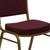 Flash Furniture FD-C03-ALLGOLD-EFE1679-GG Burgundy Diamond Patterned Fabric Gold Powder Coated Frame Finish Hercules Series Stacking Banquet Chair