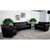 Flash Furniture 222-SET-BK-GG Black LeatherSoft with Sturdy Hardwood Construction Hercules Majesty Series Reception Set
