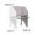 Flash Furniture MT-M6202-GY-ADD-GG Fused Nebula Gray Laminate Surface With Black Steel Frame Add-On Study Carrel