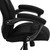 Flash Furniture GO-725-BK-GG Black Microfiber Padded Arms High Back Design Executive Swivel Office Chair