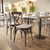 Flash Furniture XU-X-MAH-NTC-GG Ash Wood Seat and Frame with Mahogany Finish Hercules Series Stackable Chair