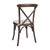 Flash Furniture XU-X-MAH-NTC-GG Ash Wood Seat and Frame with Mahogany Finish Hercules Series Stackable Chair