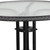 Flash Furniture TLH-087RD-037GY2-GG Gray Steel Round Table Set with 2 Chairs