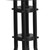 Flash Furniture TLH-087-BK-GG Black Powder Coated Metal Base With Tempered Glass Round Patio Table