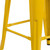 Flash Furniture CH-31320-30-YL-WD-GG Yellow Textured Wood Seat With Galvanized Steel Backless Bar Stool
