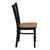 Flash Furniture XU-DG-6Q2B-VRT-CHYW-GG Metal Vertical Slat Back .62" Thick Cherry Finish Plywood Seat Hercules Series Restaurant Chair