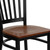 Flash Furniture XU-DG-6Q2B-VRT-CHYW-GG Metal Vertical Slat Back .62" Thick Cherry Finish Plywood Seat Hercules Series Restaurant Chair