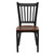 Flash Furniture XU-DG-6Q2B-VRT-CHYW-GG Metal Vertical Slat Back .62" Thick Cherry Finish Plywood Seat Hercules Series Restaurant Chair