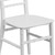 Flash Furniture LE-L-7K-WH-GG White One-Piece Polypropylene Designed For Indoor/Outdoor Commercial Use Kid's Chiavari Chair