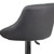 Flash Furniture CH-82028A-GY-GG Gray Vinyl with Contemporary Style Chrome Base Swivel Bar Stool