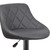 Flash Furniture CH-82028A-GY-GG Gray Vinyl with Contemporary Style Chrome Base Swivel Bar Stool