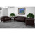 Flash Furniture 111-2-BN-GG Brown LeatherSoft with Cherry Stained Wood Feet Hercules Imperial Series Reception Loveseat