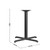 Flash Furniture XU-T3030-GG 30" x 30" x 42"H Black Powder Coated Finish Cast Iron X-Base Dining Height Table Base