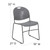 Flash Furniture RUT-188-GY-GG Gray Plastic Textured Seat Hercules Series Ultra Compact Stacking Chair