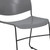 Flash Furniture RUT-188-GY-GG Gray Plastic Textured Seat Hercules Series Ultra Compact Stacking Chair