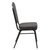 Flash Furniture FD-C01-SILVERVEIN-GY-GG Gray Fabric Upholstered Silver Vein Powder Coated Frame Finish Hercules Series Stacking Banquet Chair