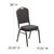 Flash Furniture FD-C01-SILVERVEIN-GY-GG Gray Fabric Upholstered Silver Vein Powder Coated Frame Finish Hercules Series Stacking Banquet Chair