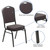 Flash Furniture FD-C01-SILVERVEIN-GY-GG Gray Fabric Upholstered Silver Vein Powder Coated Frame Finish Hercules Series Stacking Banquet Chair