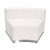 Flash Furniture ZB-803-530-SET-WH-GG White LeatherSoft with Brushed Stainless Steel Base Modular Hercules Alon Series Reception Configuration