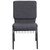 Flash Furniture FD-CH02185-SV-DKGY-BAS-GG Gray 19.25" Width Silver Vein Frame Finish Hercules Series Stacking Church Chair