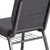 Flash Furniture FD-CH02185-SV-DKGY-BAS-GG Gray 19.25" Width Silver Vein Frame Finish Hercules Series Stacking Church Chair