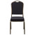 Flash Furniture FD-C01-GOLDVEIN-S0806-GG Black Patterned Fabric Gold Vein Powder Coated Frame Finish Hercules Series Stacking Banquet Chair