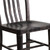 Flash Furniture CH-61200-18-BQ-GG Vertical Slat Back For Indoor/Outdoor Commercial and Residential Use Black and Antique Gold Chair