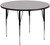 Flash Furniture XU-A60-RND-GY-T-A-GG 60" Dia. Round 21.12" - 30.12" Adjustable Height Gray Activity Table