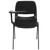 Flash Furniture RUT-EO1-01-PAD-RTAB-GG Black Flip-Up Right Handed Plastic Tablet Arm Upholstered Seat and Back Hercules Series Ergonomic Shell Chair
