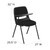 Flash Furniture RUT-EO1-01-PAD-RTAB-GG Black Flip-Up Right Handed Plastic Tablet Arm Upholstered Seat and Back Hercules Series Ergonomic Shell Chair